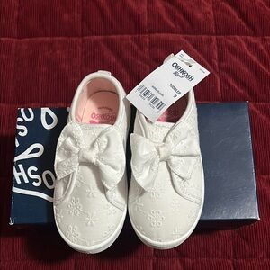 OshKosh B'gosh Kids White Bow Shoes